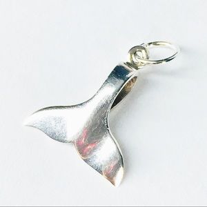 Vintage 925 Sterling Silver Whale Tail Charm